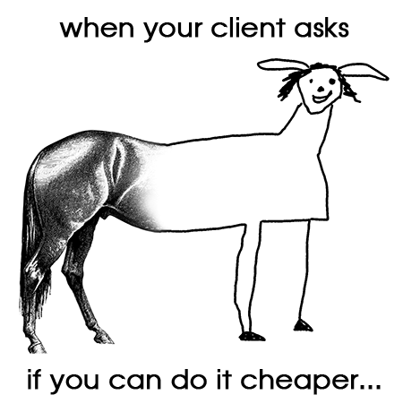 Cheap translation illustration